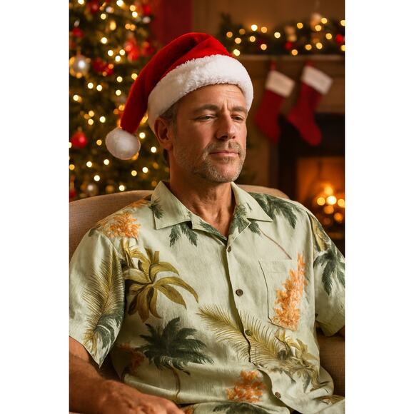 Tommy Bahama Other - Tommy Bahama 100% Silk Shirt XL Green Palm Tropical Resortwear, Holiday Gift